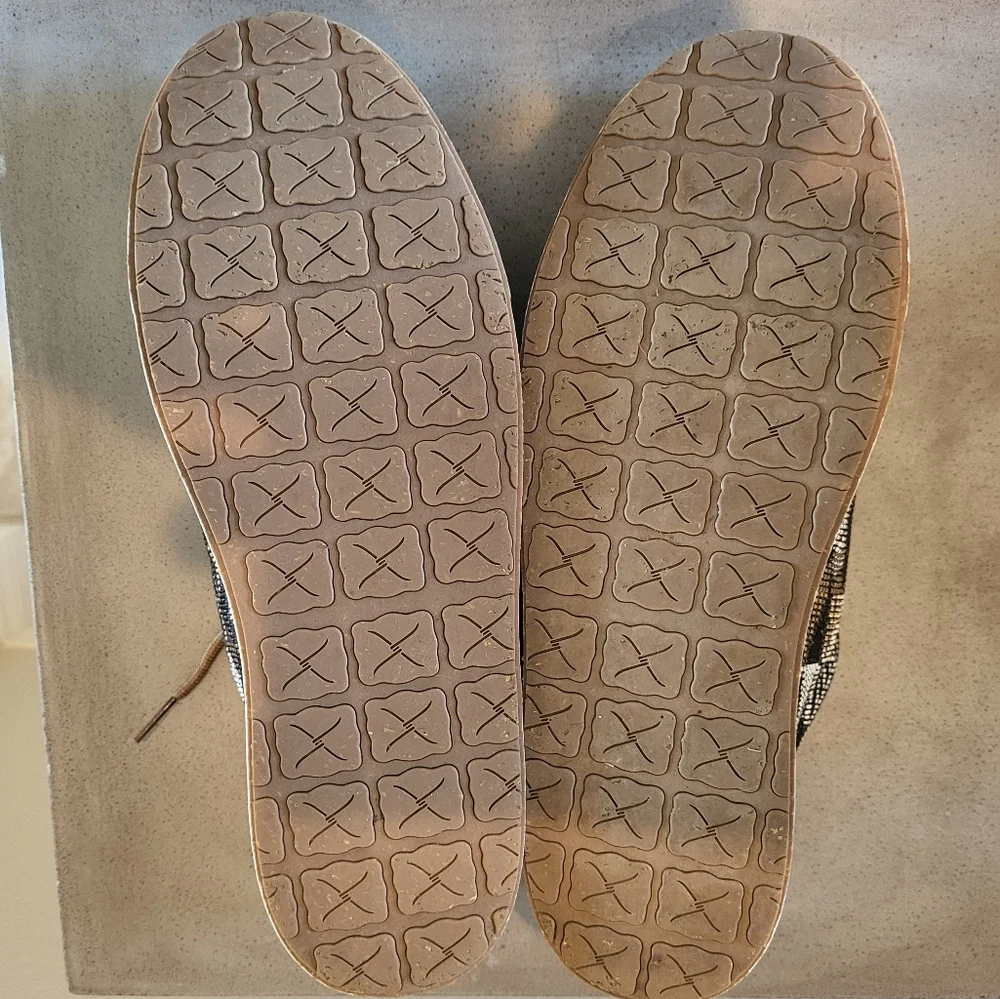 Twisted X Black and Tan Patterned Sneakers - Size Men's 9 1/2 M